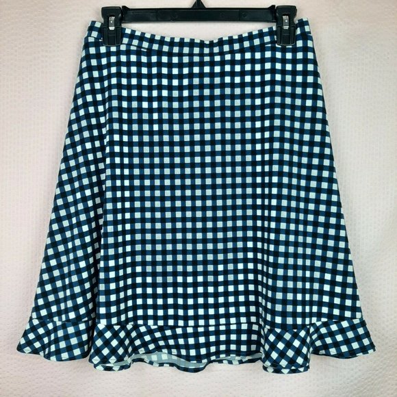Leota Women Elastic Waist Pull On Mini Skirt Made in USA Plaid Plus Size… - Picture 1 of 6